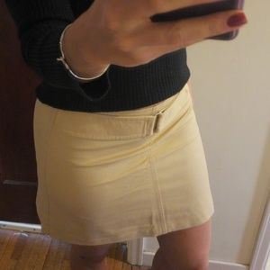 Beige mid office skirt